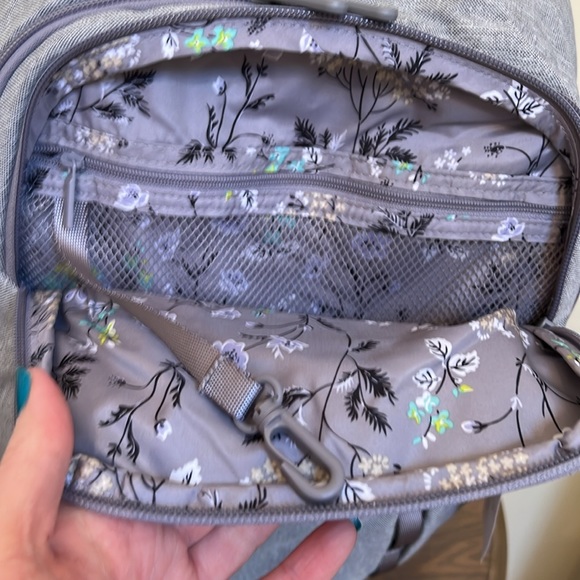 NEW Vera Bradley Lighten Up Sporty Backpack in Medium Heather Gray - Picture 13 of 16